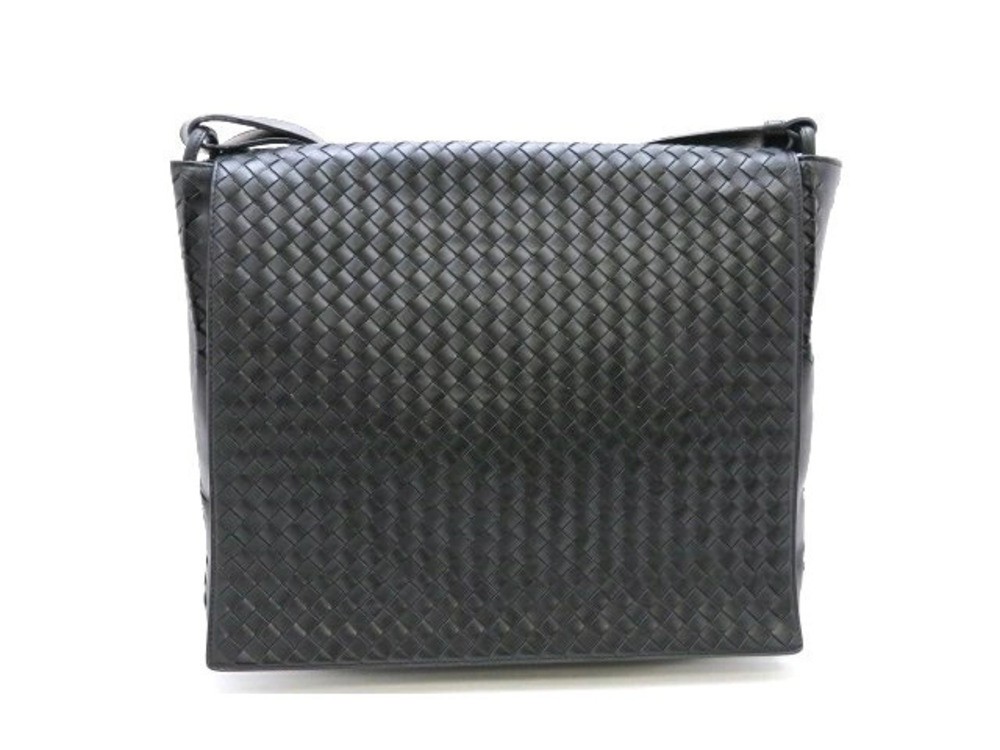 BOTTEGA VENETA Hobo Bag Intrecciato Calfskin Black